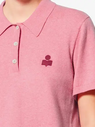 Bubblegum knit polo