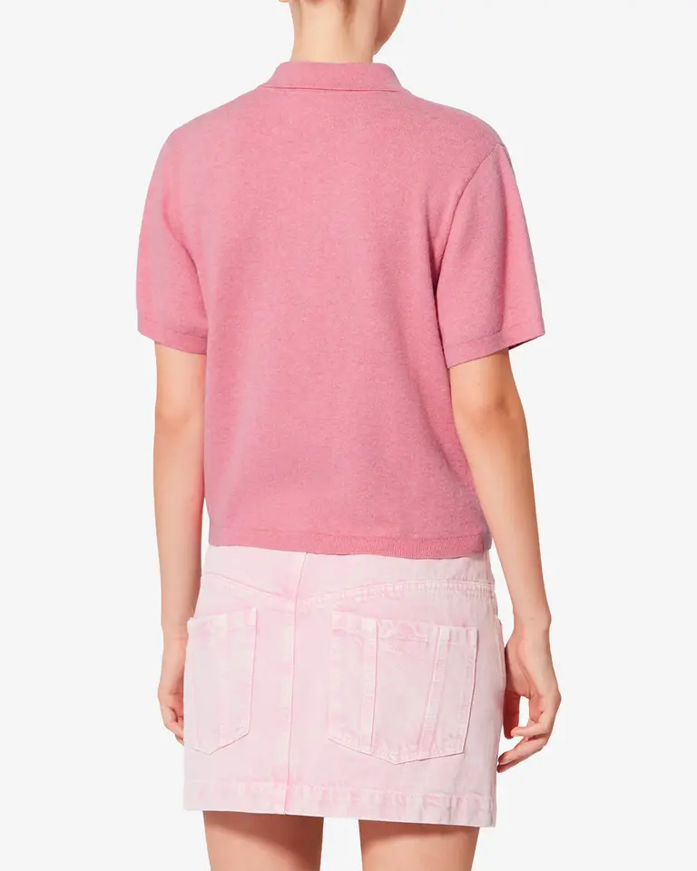 Bubblegum knit polo