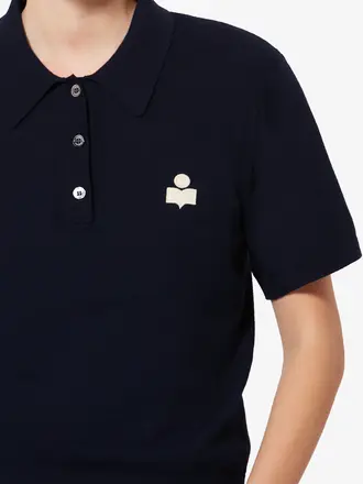Midnight knit polo