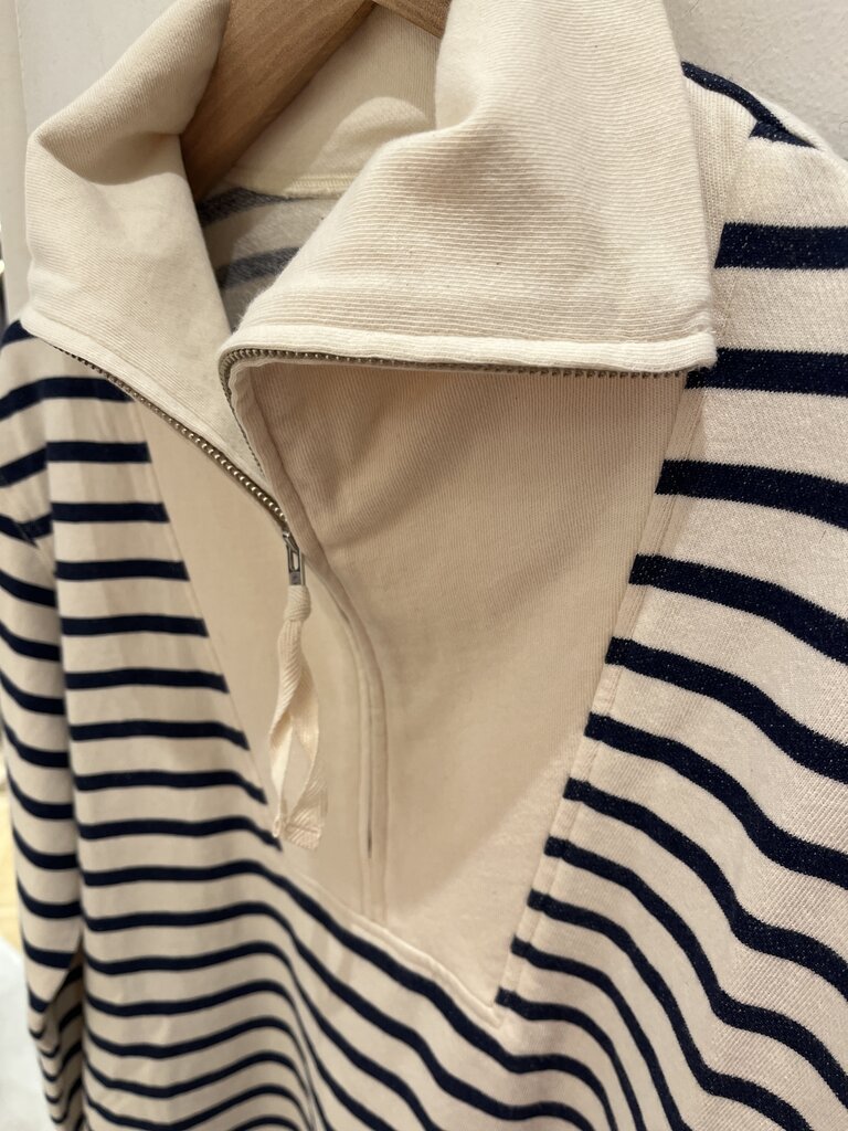 Xirena Striped sweatshirt navy/ecru