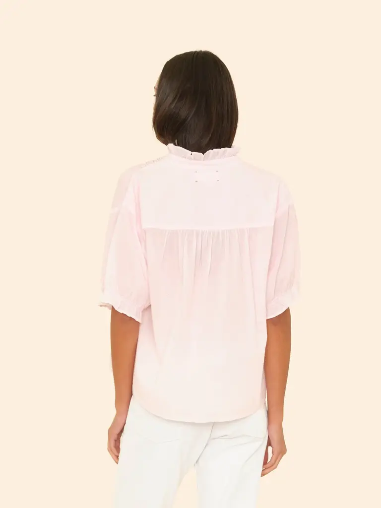Xirena Frill shirt pale rose