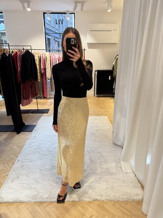 Studio Clique Gold sequin skirt