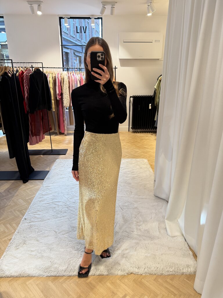 Studio Clique Gold sequin skirt
