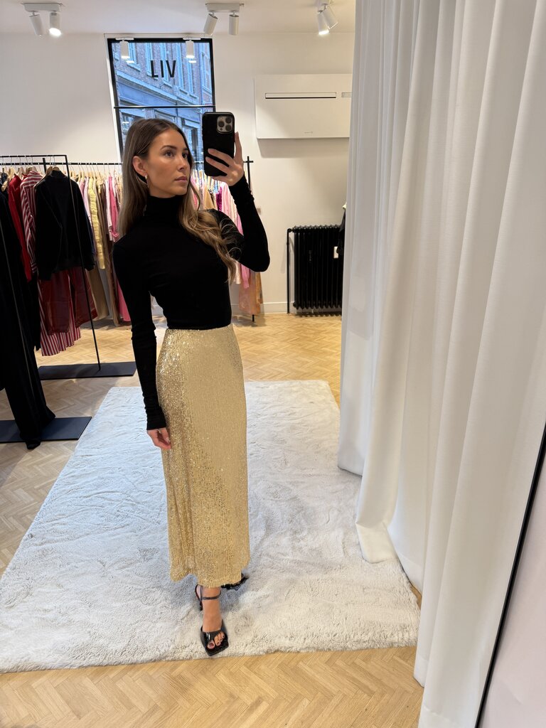 Studio Clique Gold sequin skirt