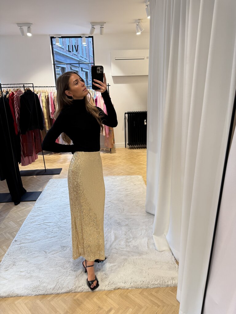 Studio Clique Gold sequin skirt
