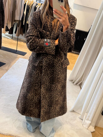 MSGM Leopard Coat