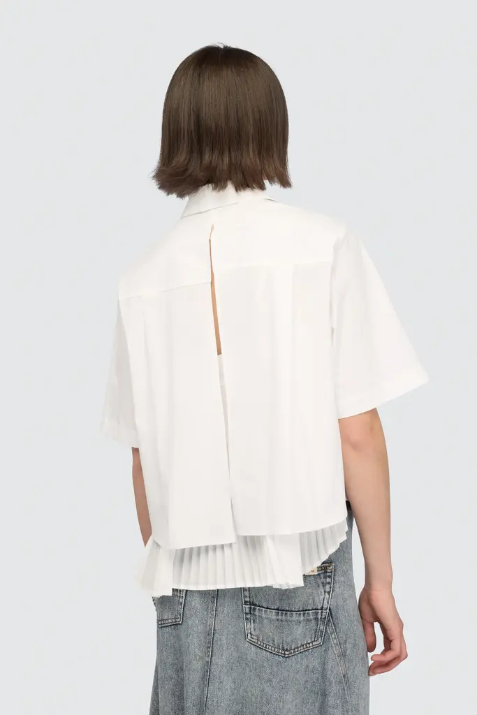 Semicouture Peekaboo white shirt