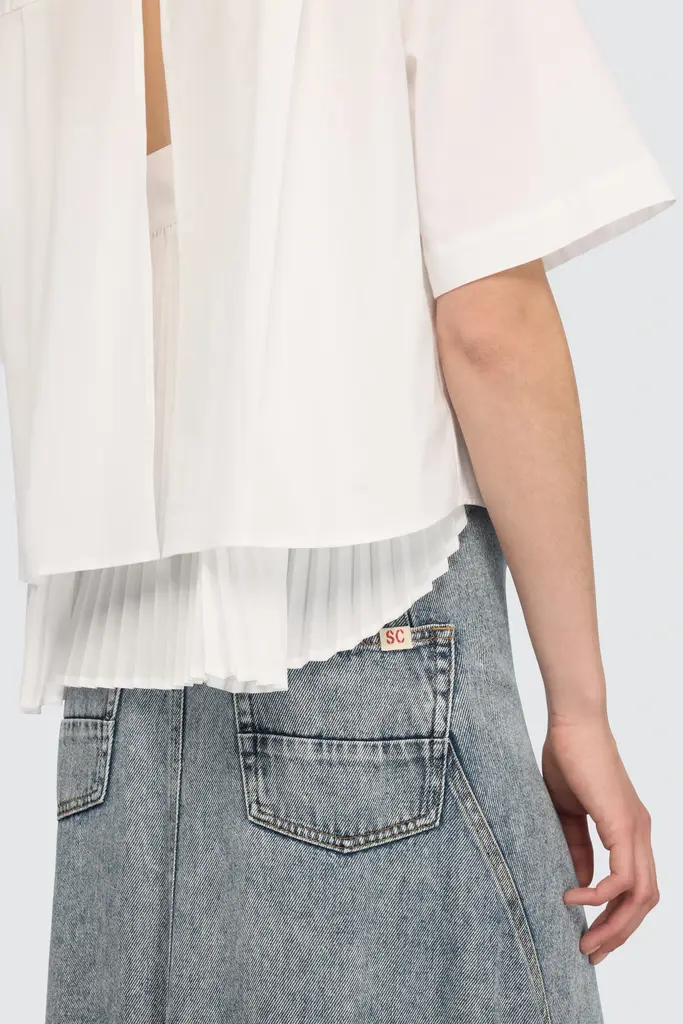 Semicouture Peekaboo white shirt