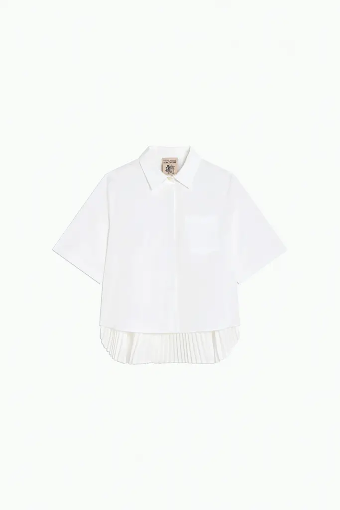 Semicouture Peekaboo white shirt
