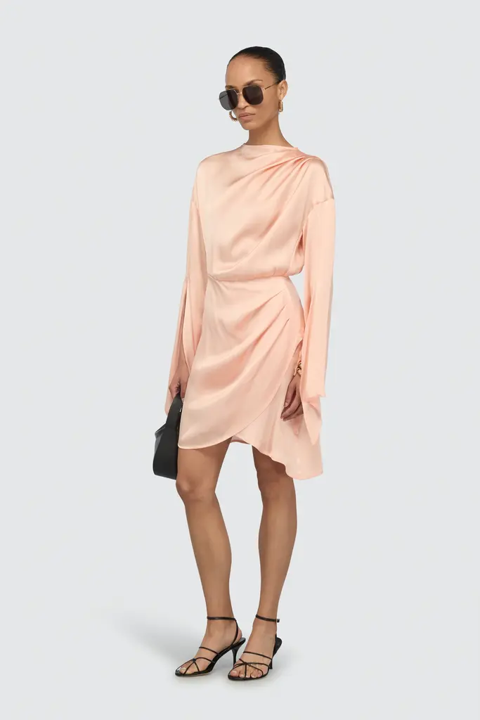 Semicouture Silky salmon dress