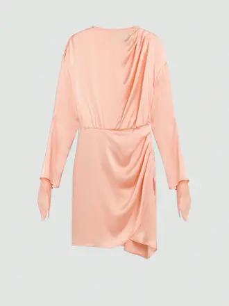 Semicouture Silky salmon dress