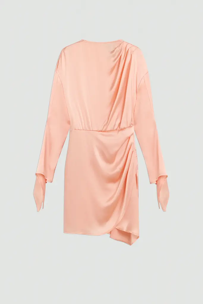 Semicouture Silky salmon dress