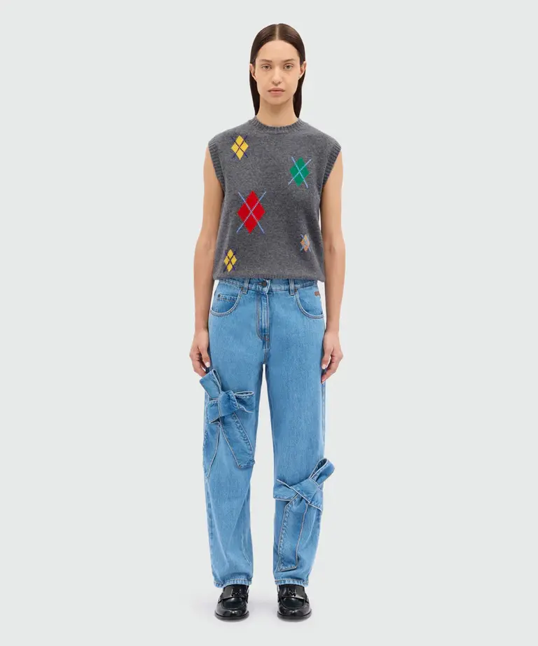 MSGM Bow jeans