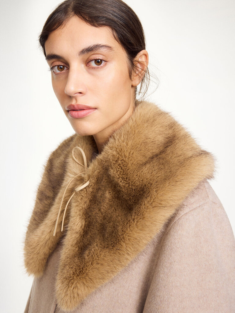 Malene Birger Faux fur collar