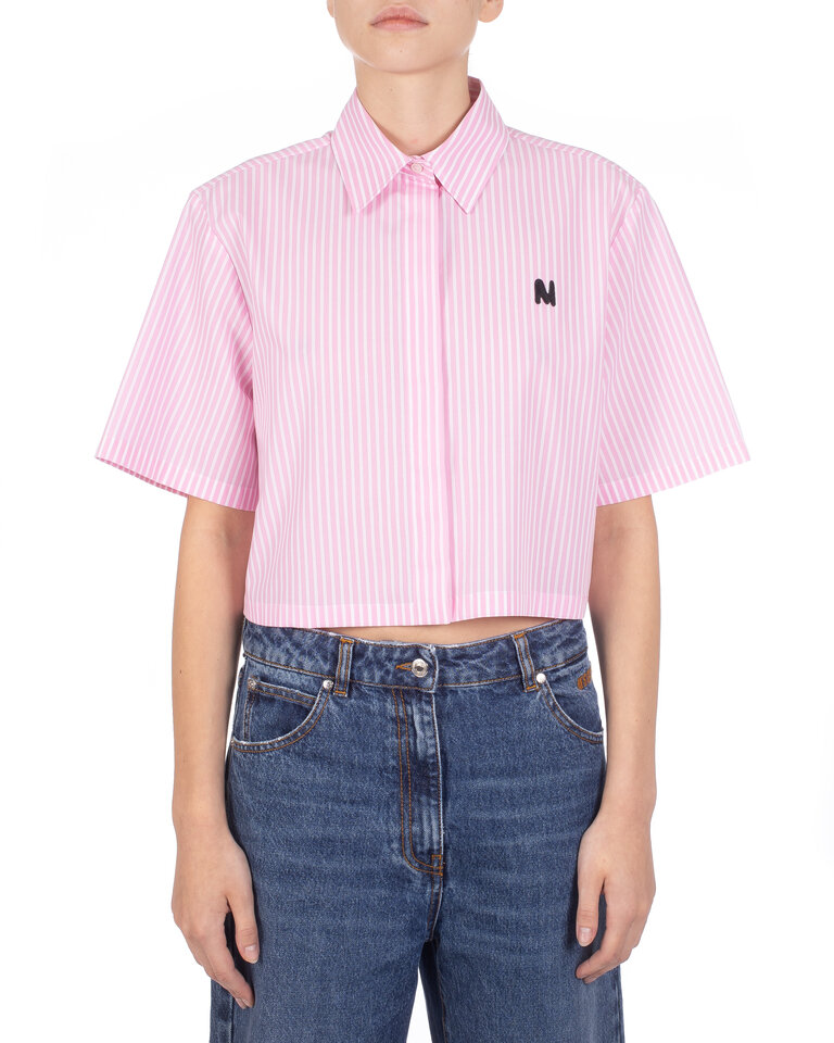 MSGM Cropped shirt pink