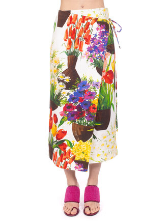 MSGM Flower skirt