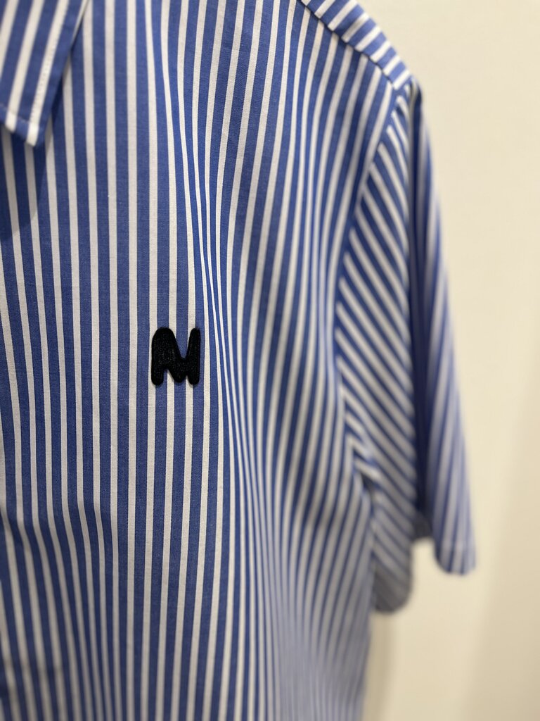 MSGM Cropped shirt blue