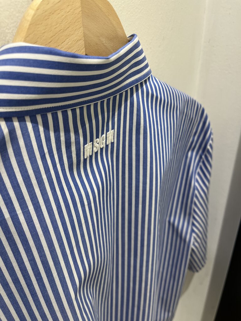 MSGM Cropped shirt blue