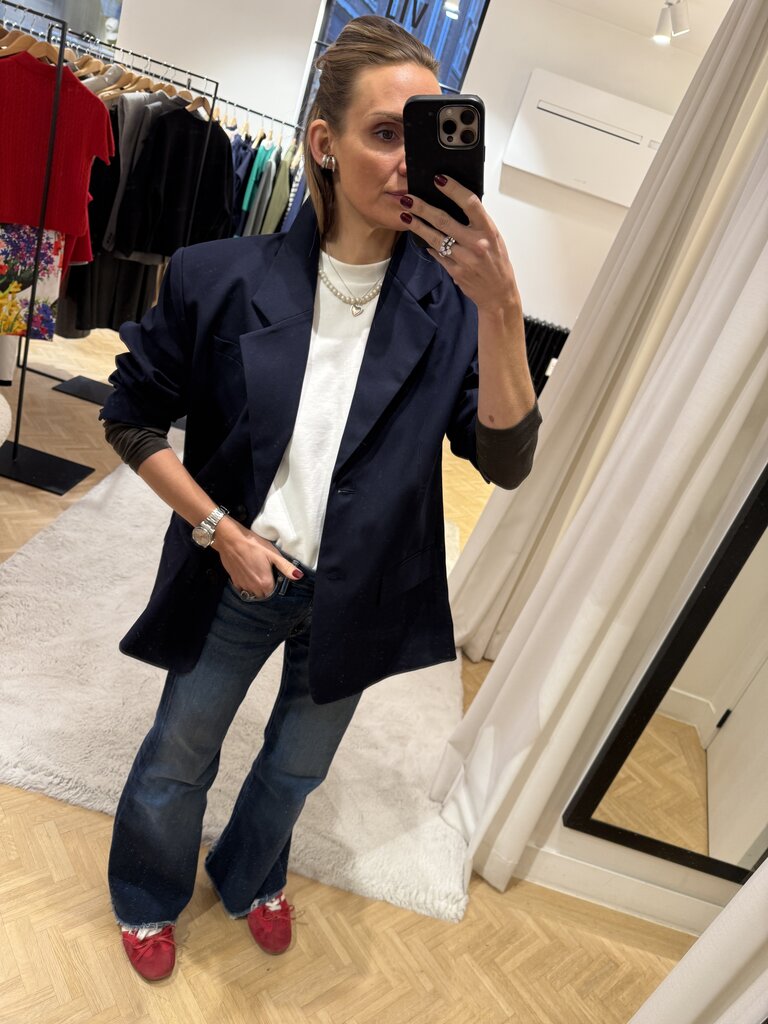 Oversized blazer navy