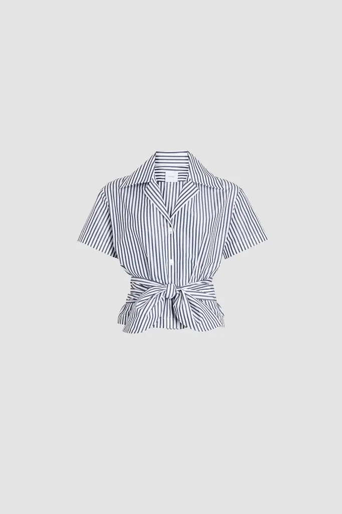 Patou Striped knotted shirt