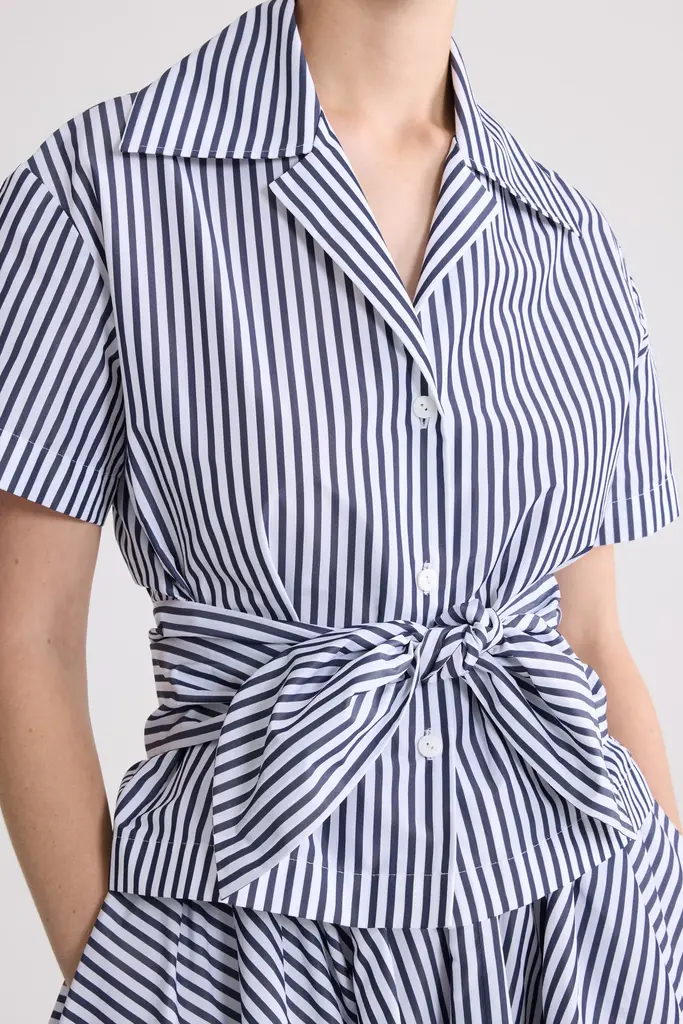 Patou Striped knotted shirt