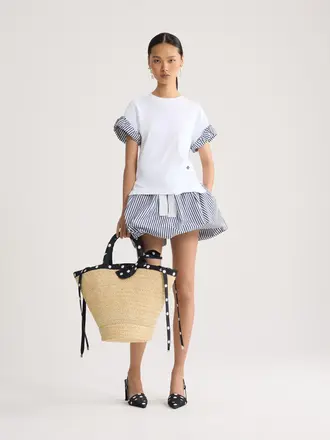 Patou Striped bloomer skirt