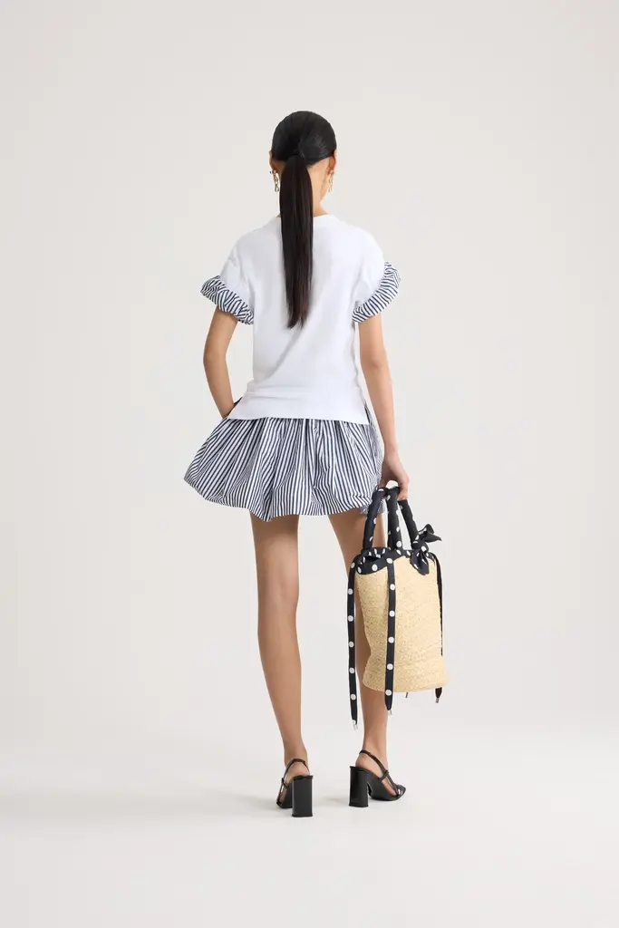 Patou Striped bloomer skirt