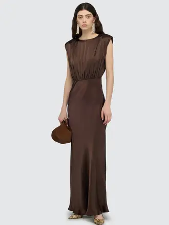 Semicouture Long brown dress