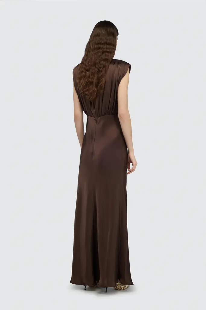 Semicouture Long brown dress