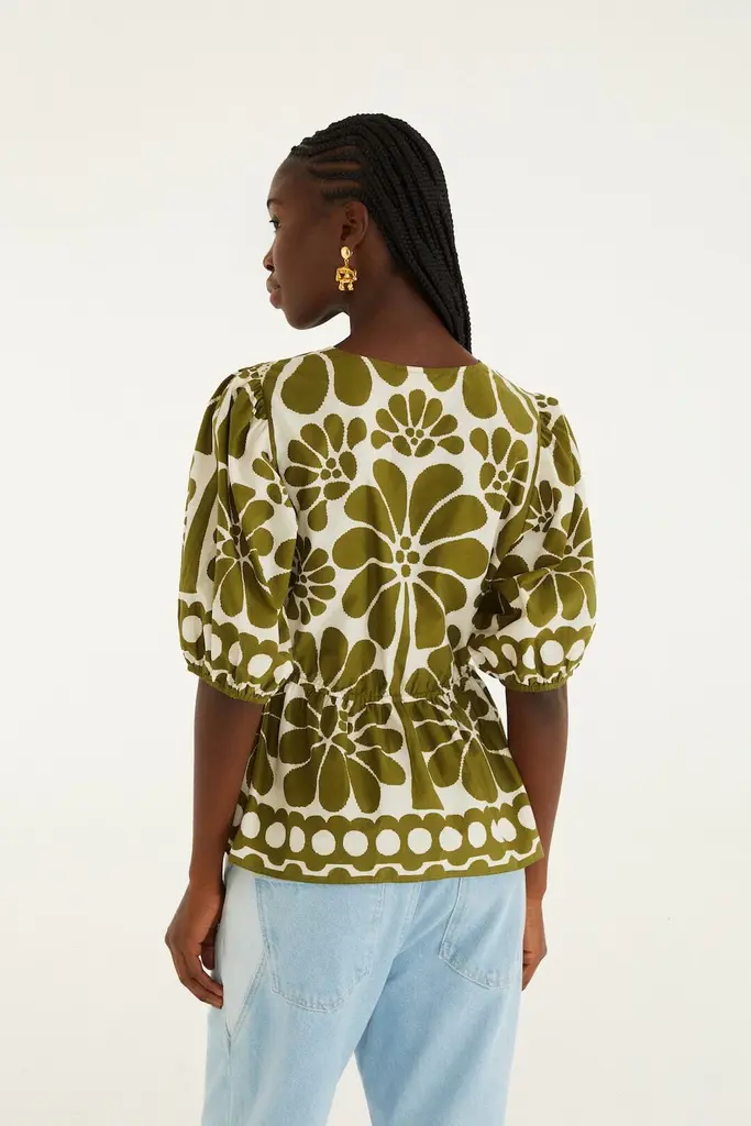 FARM Rio Monstera blouse