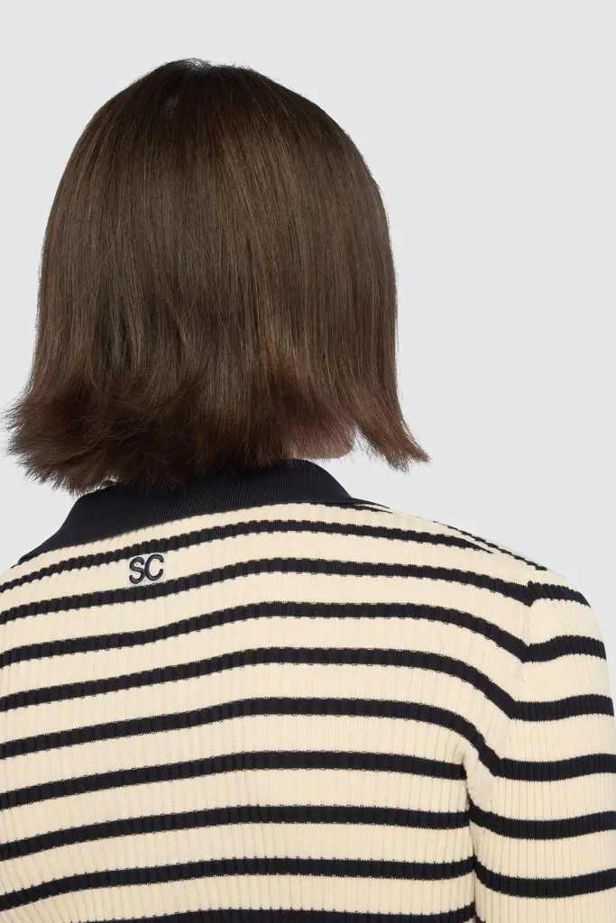 semi couture Striped polo knit