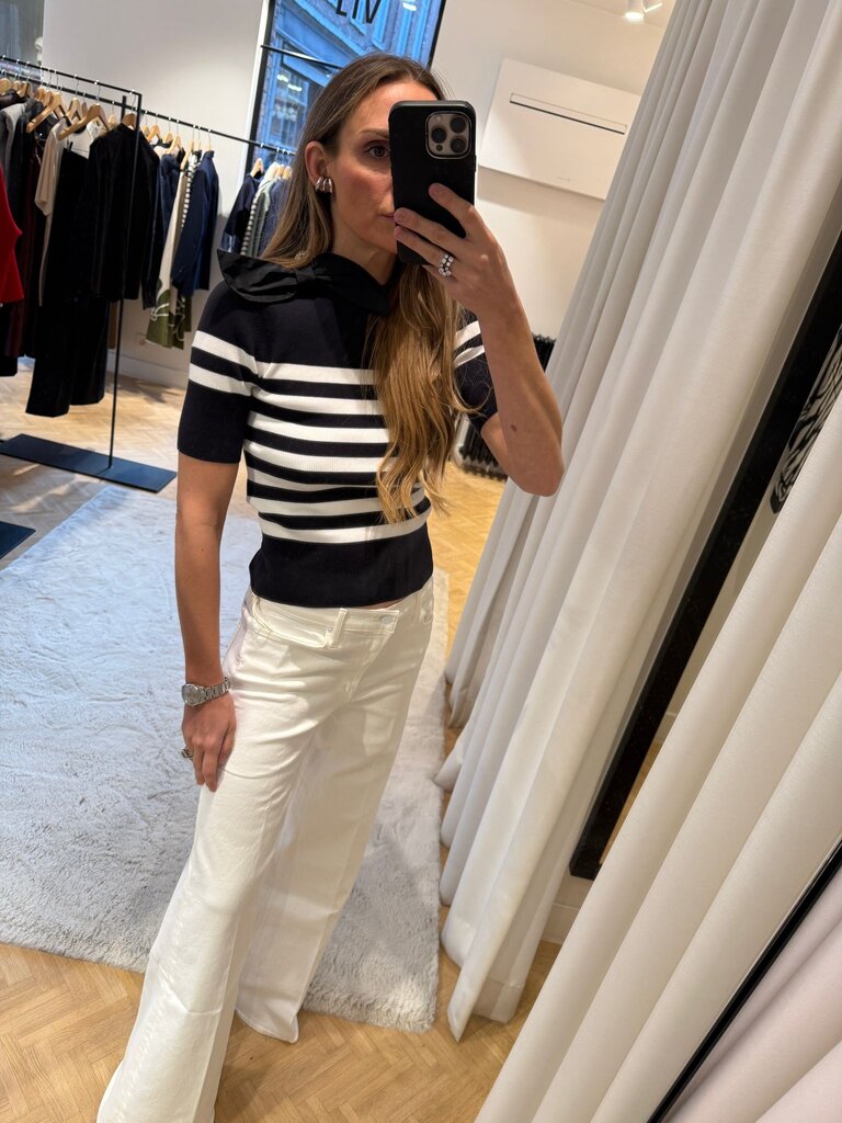 Patou Striped bow knit