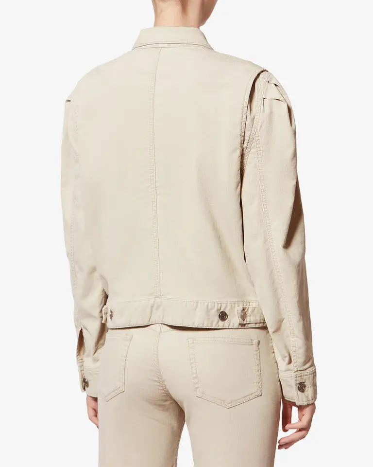 Ecru corduroy jacket