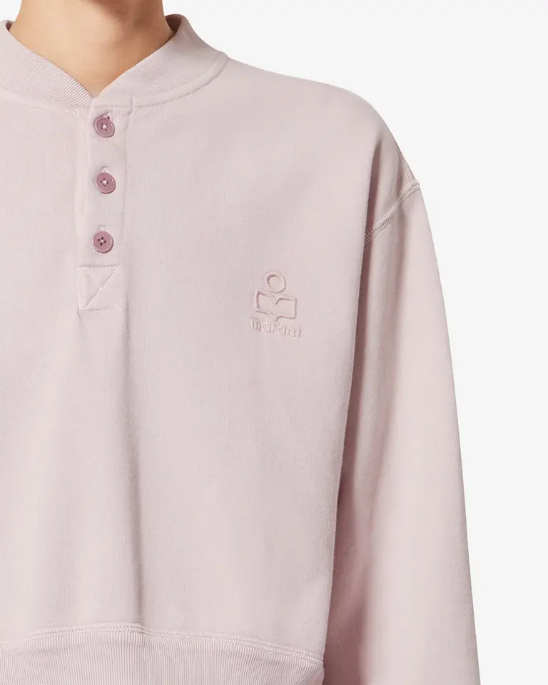 Button sweater light pink