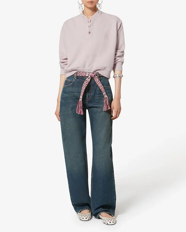 Button sweater light pink