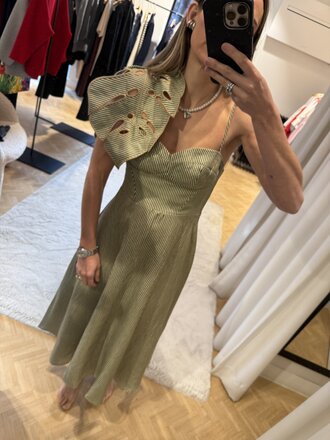 FARM Rio Monstera leaf dress