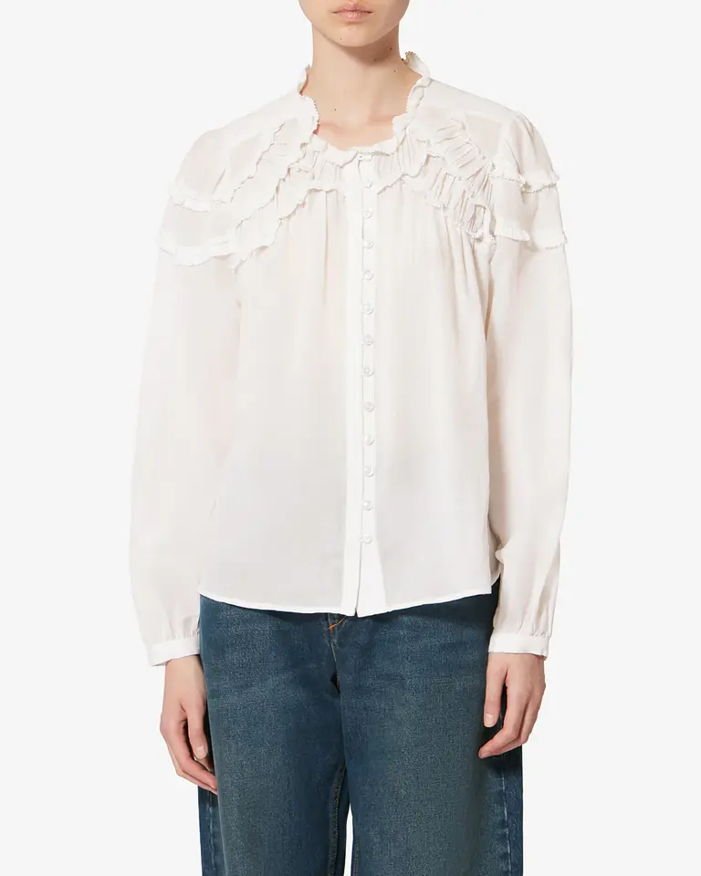 White cotton blouse