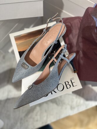 Slingback denim