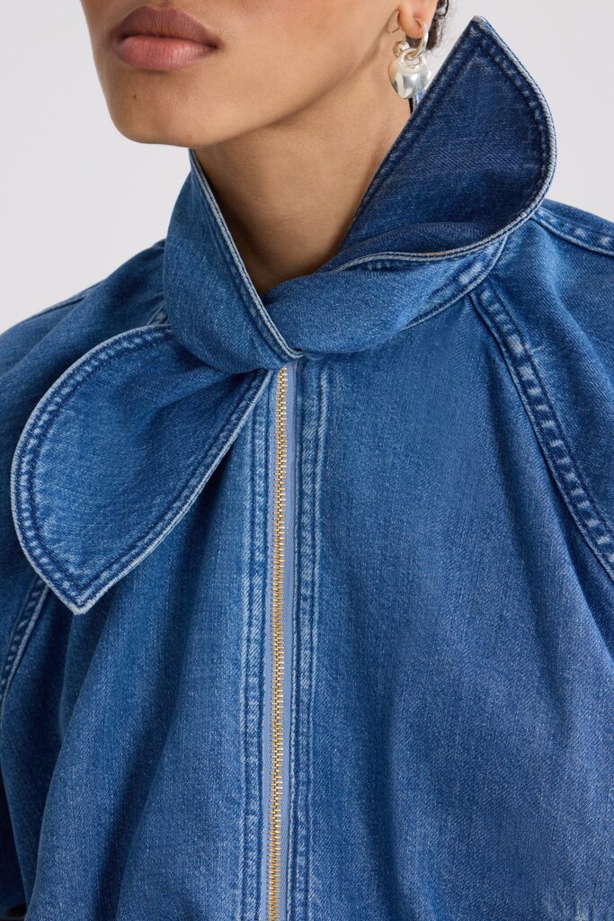 Patou Denim bomber knot