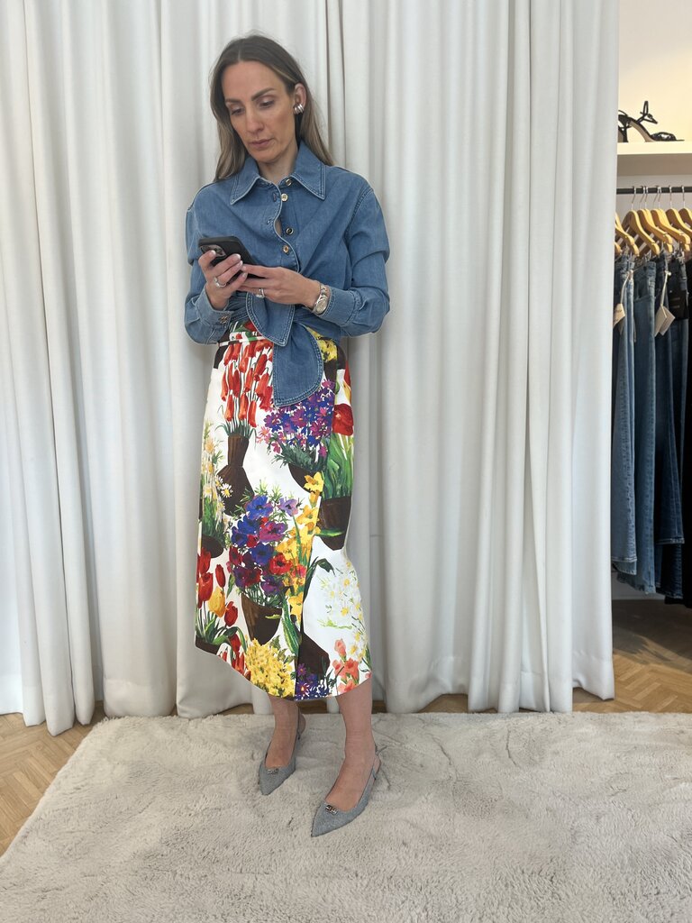 Patou Denim shirt knot