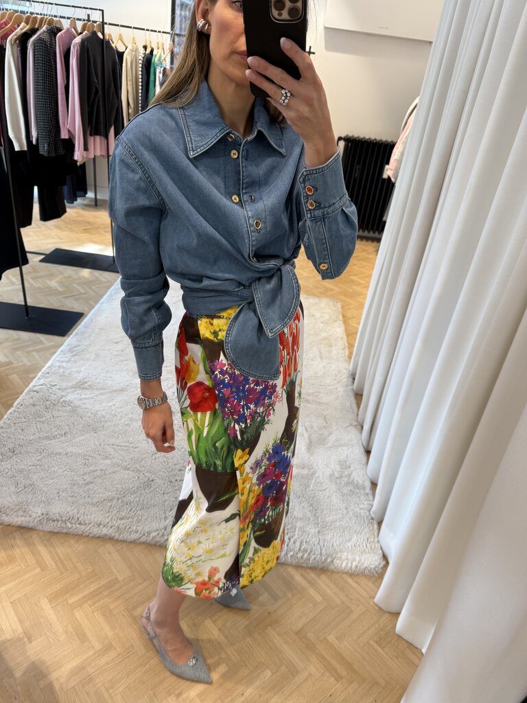 Patou Denim shirt knot