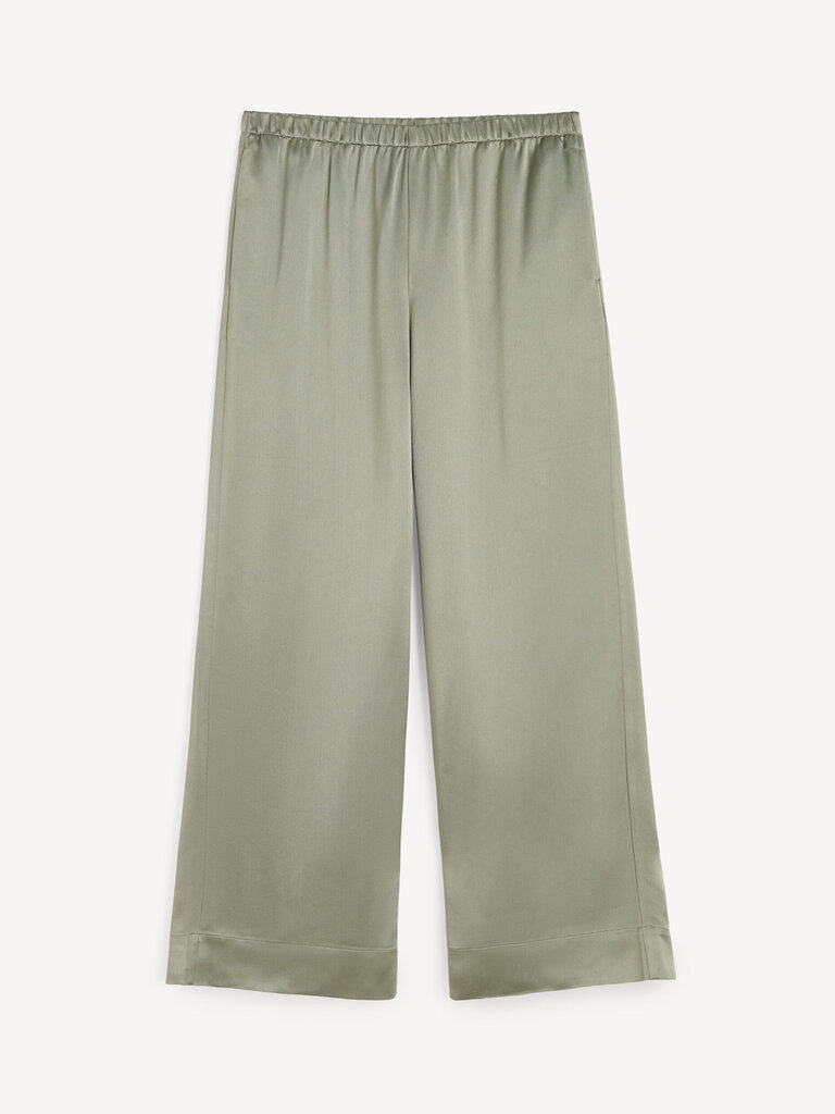 by malene birger Kaki satin trousers