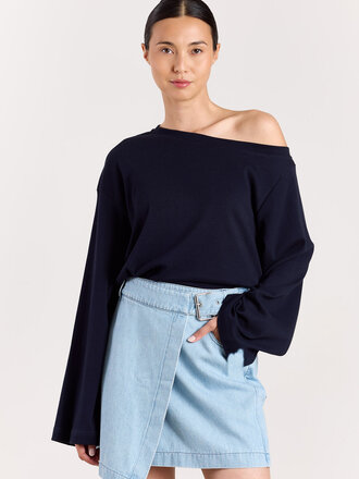 Studio Clique Anais offshoulder navy