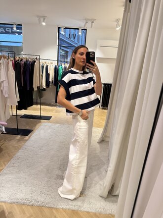 Studio Clique striped T-shirt navy