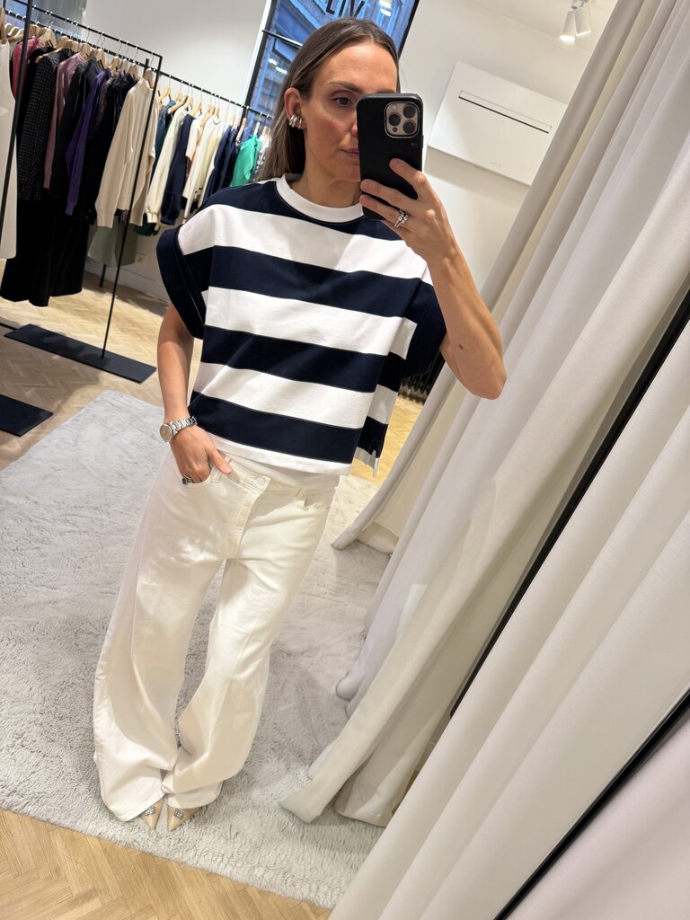 Studio Clique striped T-shirt navy