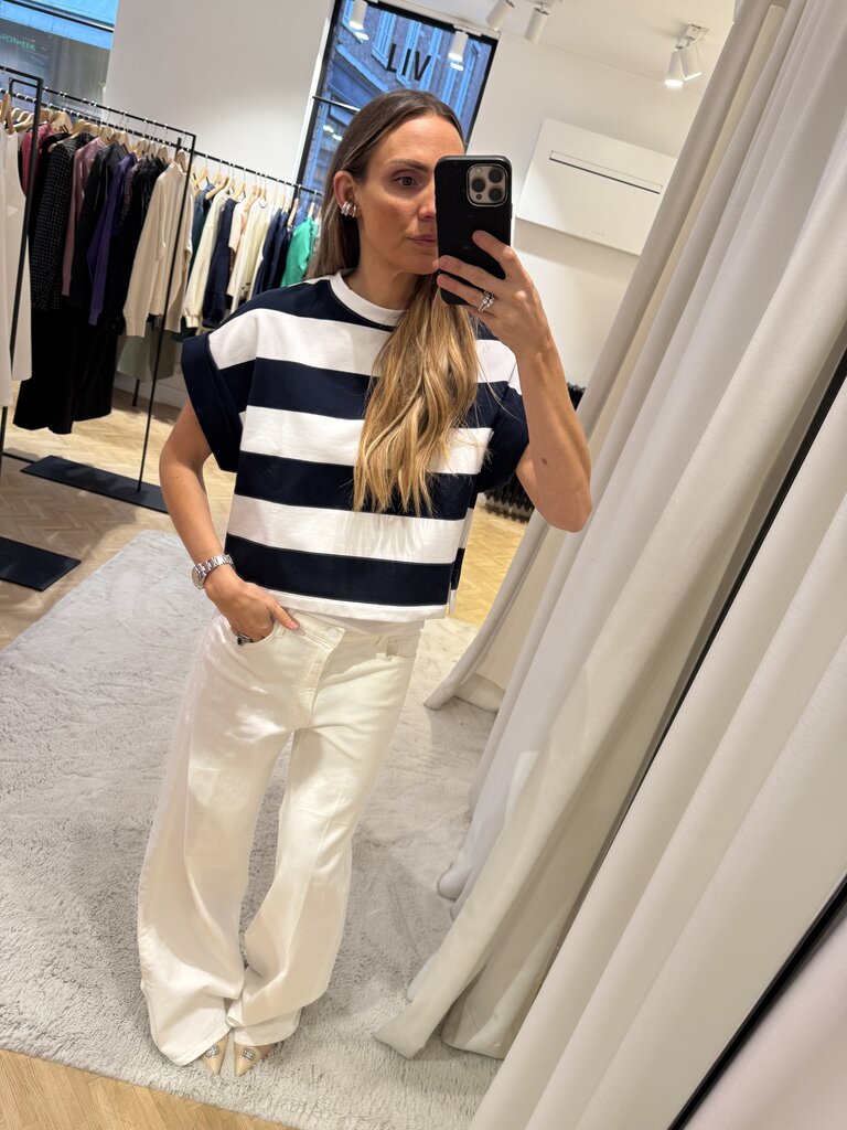 Studio Clique striped T-shirt navy