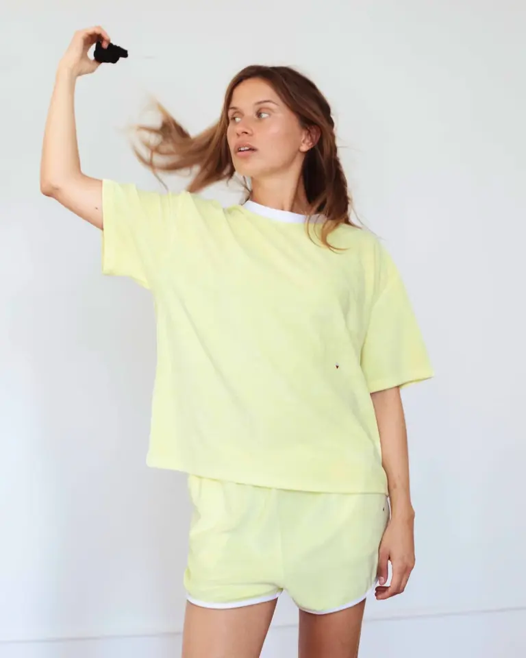 Raff Terry T-shirt lemon