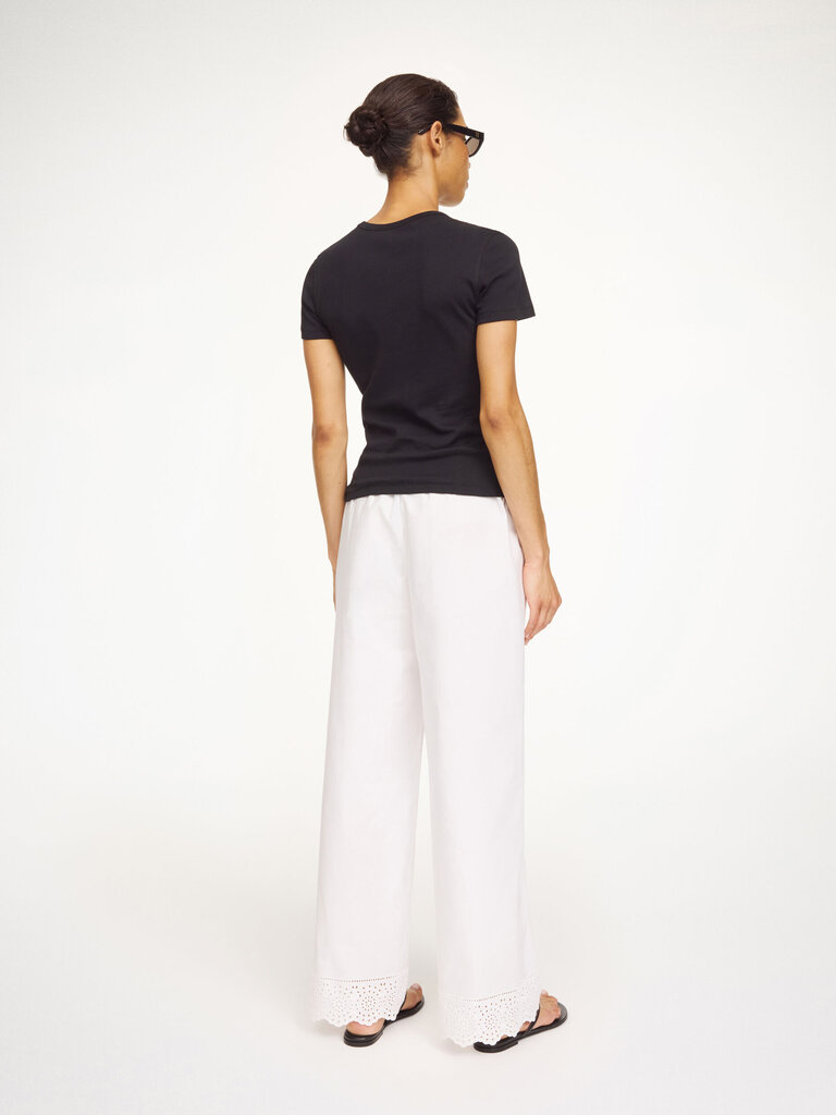 by malene birger White broderie trousers