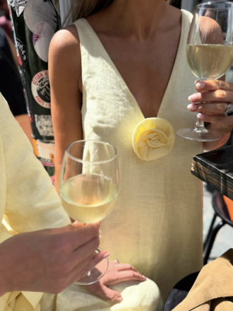 Rhune Aurelia Dress Linen Yellow