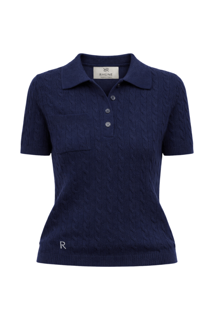 Rhune Jeremy polo knit navy